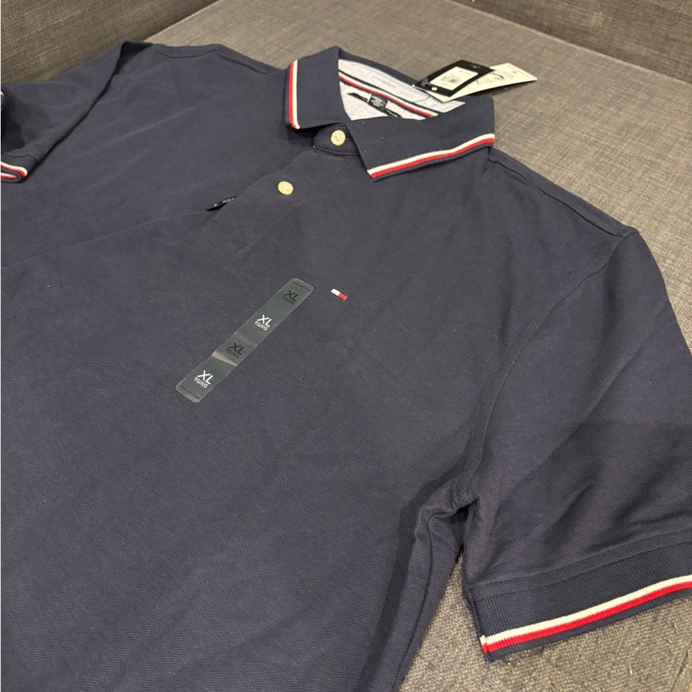 Tommy Hilfiger  dark blue wicking polo